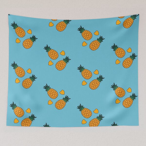 Item preview, Pineapple Tiki Love (Blue) designed and sold by Sky1I.