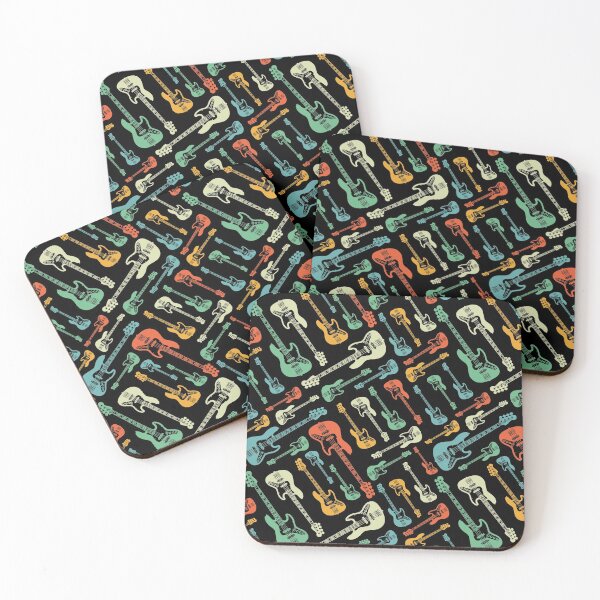 Item preview, Bass Guitar Seamless Retro Theme designed and sold by nightsworthy.