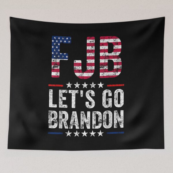 Item preview, FJB Let's Go Brandon Meme USA Flag designed and sold by DN Shop ★★★★★.