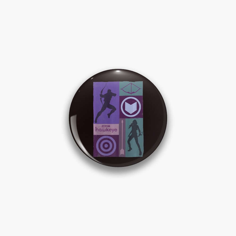 Discover Hawkye Katte Bisshop Purple Target Pin