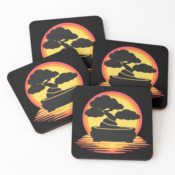 Item preview, Bonsai Tree Silhouette In The Sunset  designed and sold by Wheeler-Styl3.