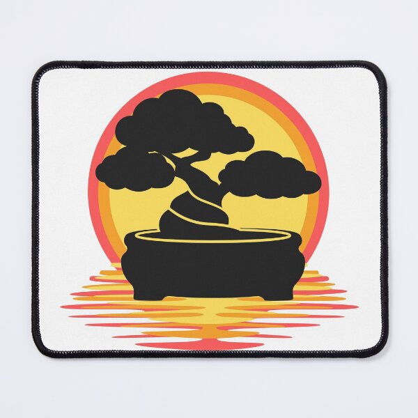 Item preview, Bonsai Tree Silhouette In The Sunset designed and sold by Wheeler-Styl3.
