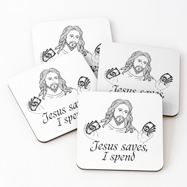 Item preview, jesus saves i spend designed and sold by Zeeprint ★★★★★.