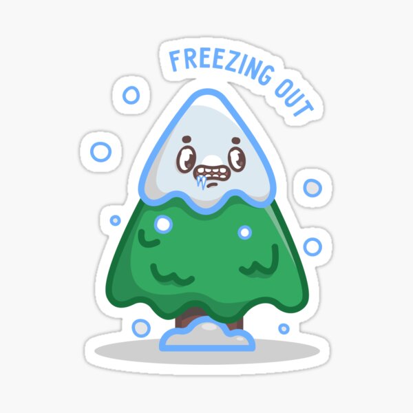Freezing Out Sticker