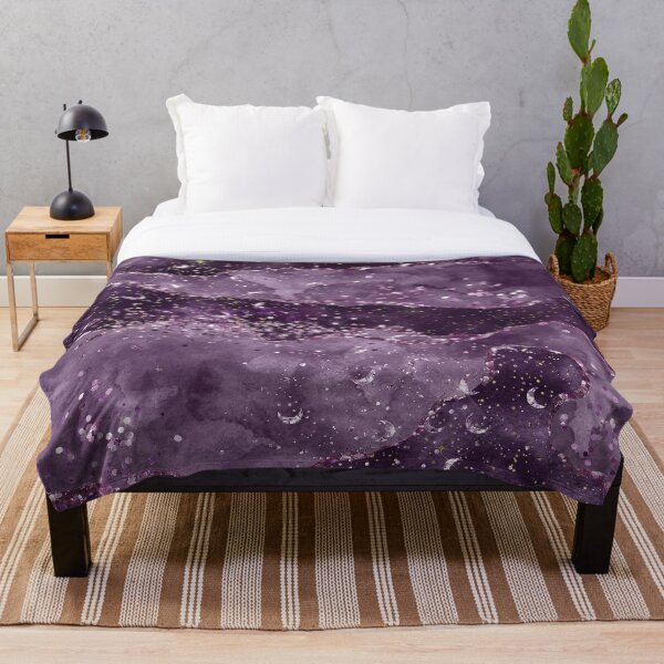 Aperçu de l'œuvre Agate violette à l'aquarelle artistique créée et vendue par MagicalTexture.