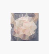 Niedrige Polygon-Digital-Kunst: Erröten / Rosa / Grau Galeriedruck