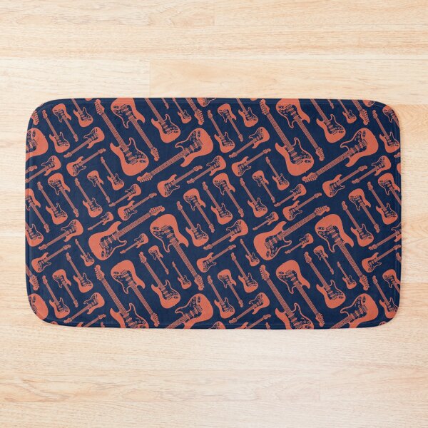 Item preview, Electric Guitar Seamless Pattern Brown designed and sold by nightsworthy.