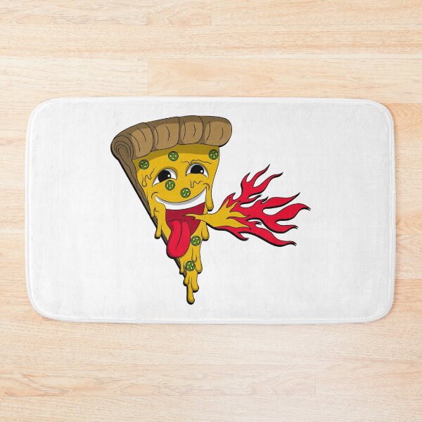 Item preview, Cute Spicy Jalapeno Pizza Slice Cartoon Illustration designed and sold by ProdbyNiECO.