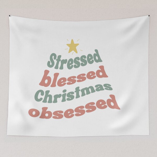 Item preview, stressed blessed christmas obsessed designed and sold by Ashi17.