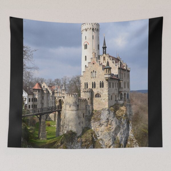 Item preview, Gray And White Castle Built Near A Cliff designed and sold by class01.
