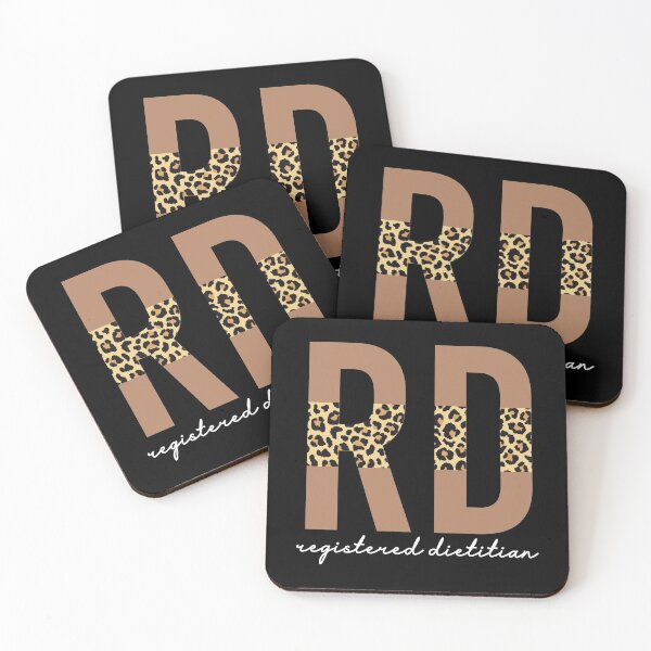 Item preview, Registered Dietitian cheetah leopard pattern typography | RD gifts | Cute dietitian gifts  designed and sold by Violet Treasures.