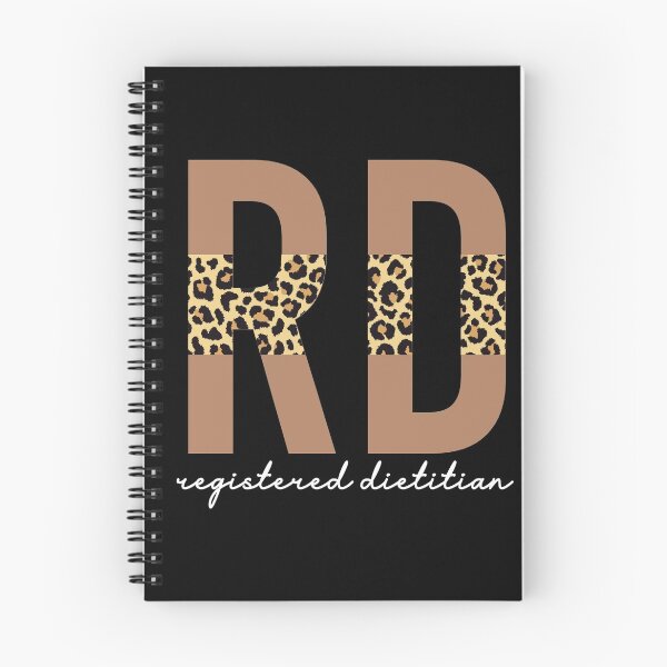 Item preview, Registered Dietitian cheetah leopard pattern typography | RD gifts | Cute dietitian gifts  designed and sold by Violet Treasures.