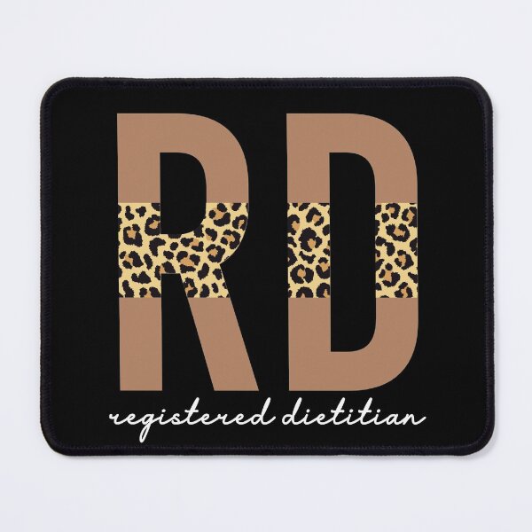 Item preview, Registered Dietitian cheetah leopard pattern typography | RD gifts | Cute dietitian gifts  designed and sold by Violet Treasures.