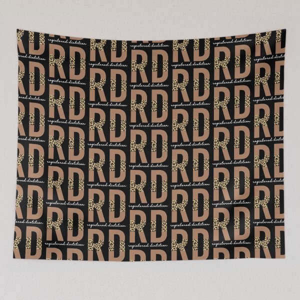 Item preview, Registered Dietitian cheetah leopard pattern typography | RD gifts | Cute dietitian gifts  designed and sold by Violet Treasures.
