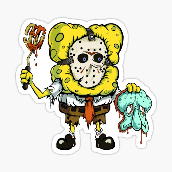 Spongebob Sipping Drink Sticker for Sale by I K