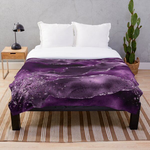Artikelvorschau, Lila Achat mit Glitzer entworfen und verkauft von MagicalTexture.