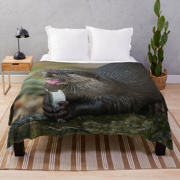Item preview, Otter Has Got His Fish designed and sold by rawshutterbug.