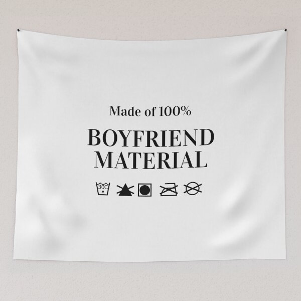 Item preview, Boyfriend Material Friend Relationship Funny Joke designed and sold by CreatDifference.