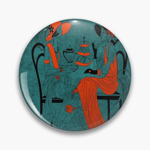 Item preview, 1920's fashionable stylish ladies enjoying tea designed and sold by Areashor.