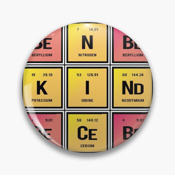 Item preview, Be Nice Be Kind - Periodic Table of Elements designed and sold by Distrowlinc.