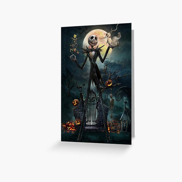 Jack and Sally Moon Were Simply Meant To Be Greeting Card