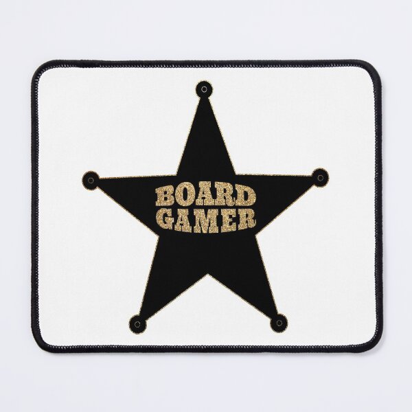 Item preview, Boardgamer Sheriff Star Badge Sign (Funny Car Bumper Sticker - Golden Label - Board Game Box Upgrade)  designed and sold by SassyClassyMe.