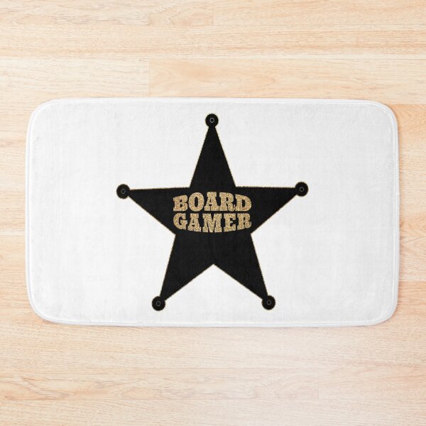 Item preview, Boardgamer Sheriff Star Badge Sign (Funny Car Bumper Sticker - Golden Label - Board Game Box Upgrade)  designed and sold by SassyClassyMe.