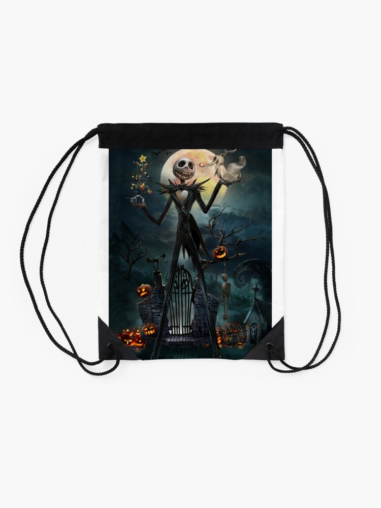 Alternate view of Jack Skellington Drawstring Bag
