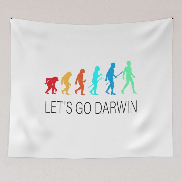 Artikelvorschau, Lustiges Let's Go Darwin Charles Darwin Zitat Evolution entworfen und verkauft von Wadia Hamda.