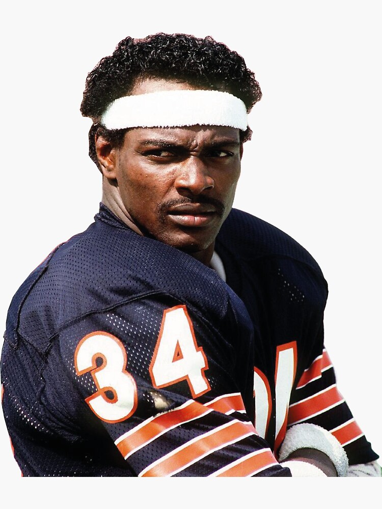 Walter Payton - Chicago Bears - NFL ' Sticker for Sale by Evazucc