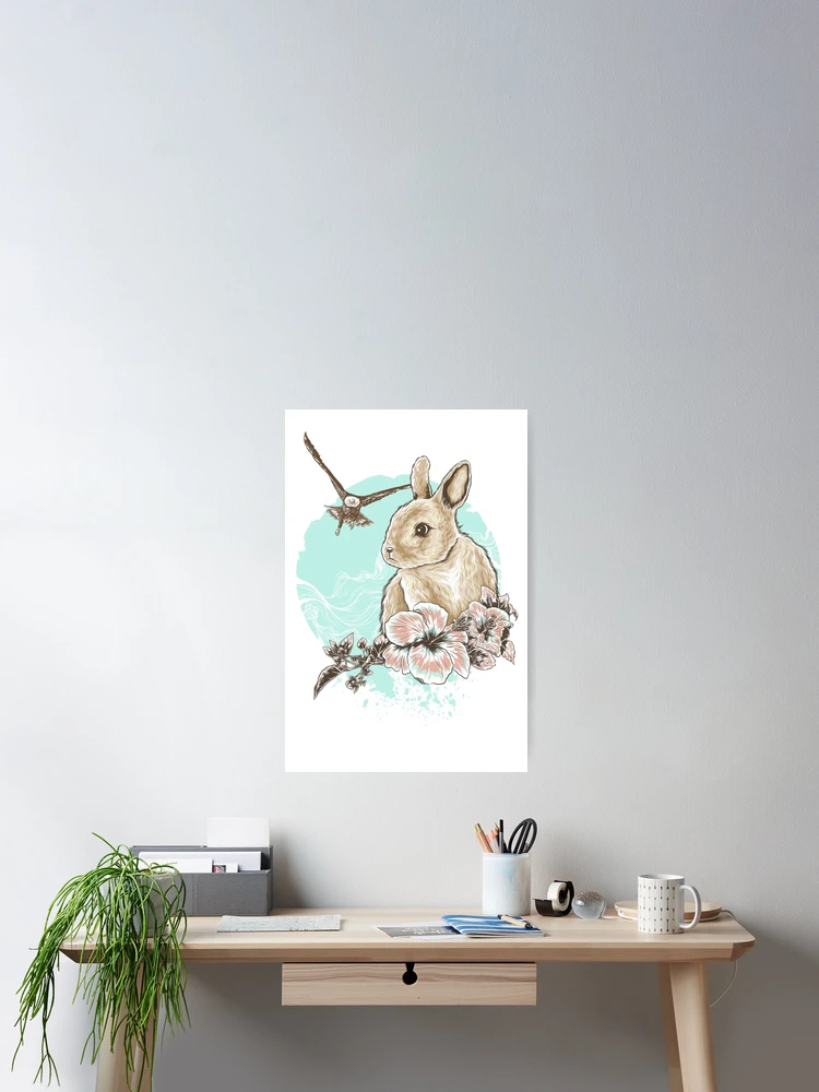 Thumbnail 2 of 3, Poster, Run Rabbit Run designed and sold by eggzoo.