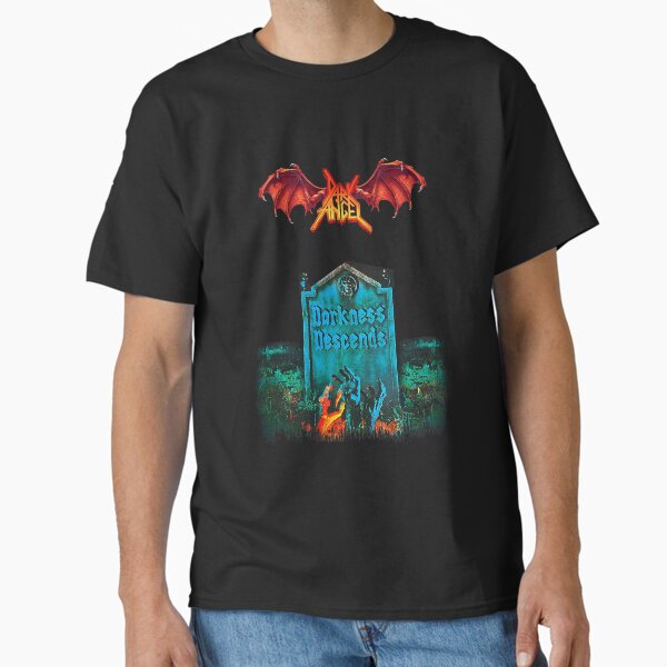 Vista previa del artículo con la obra «La gente me llama Dark Angel Darkness Descends Old School Us Thrash Metal Retro Vintage», diseñado y vendido por FrancisHill.