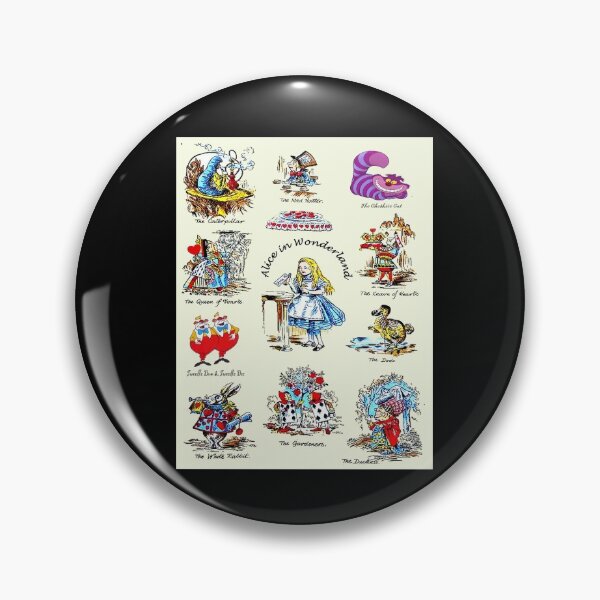Artikelvorschau, Alice im Wunderland: Vintage Character Collage Print entworfen und verkauft von posterbobs.