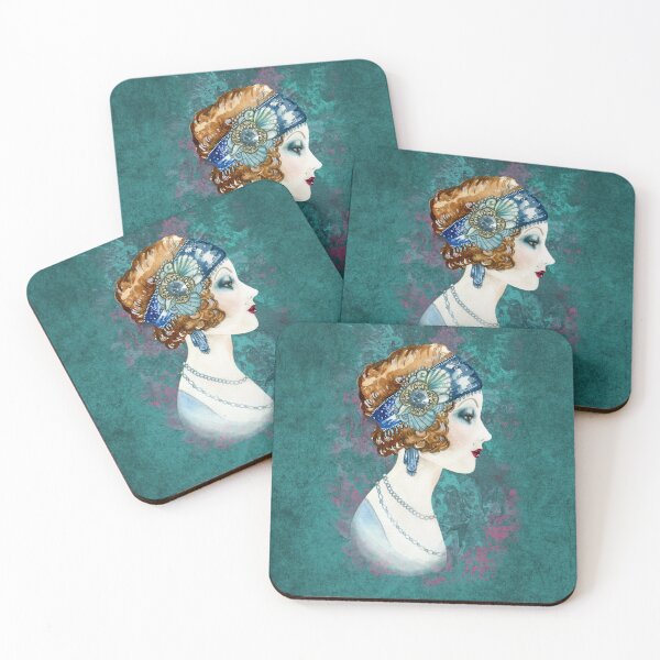 Item preview, Beautiful 1920's lady in profile designed and sold by Areashor.
