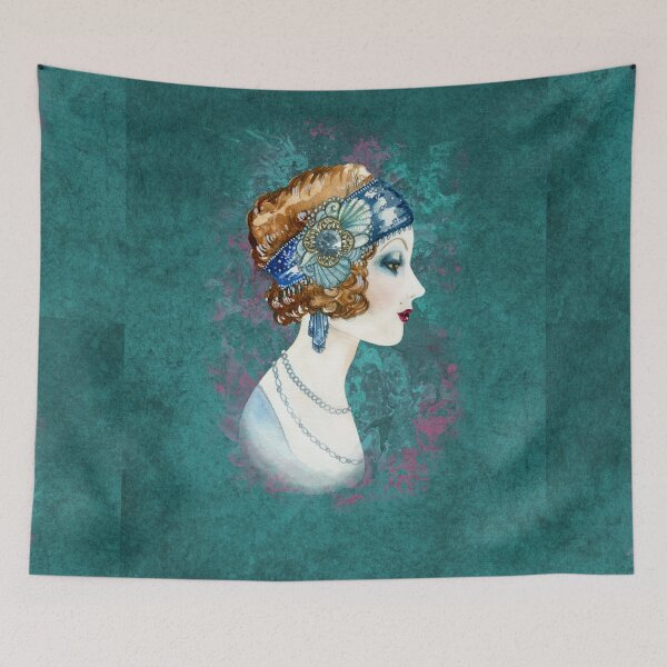 Item preview, Beautiful 1920's lady in profile designed and sold by Areashor.