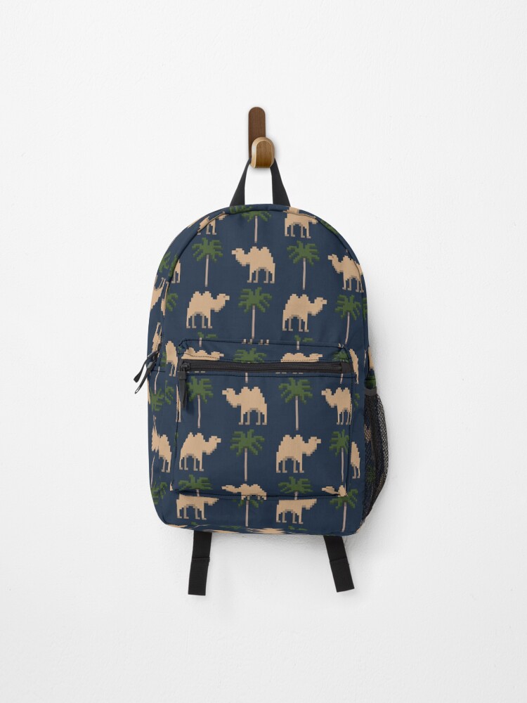 Thumbnail 1 of 3, Backpack, Pixel art camel pattern designed and sold by EngineerGoC.