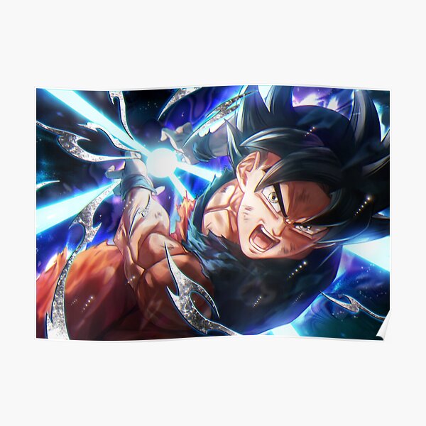 "Dragonball Goku Ultra Instinct" Poster For Sale By AnimeBeast01 ...