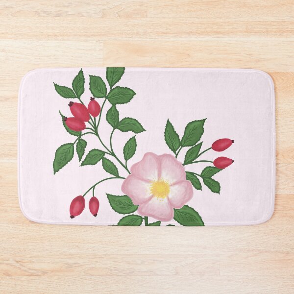 Item preview, Wild rose and rose hips designed and sold by Luaillustration.