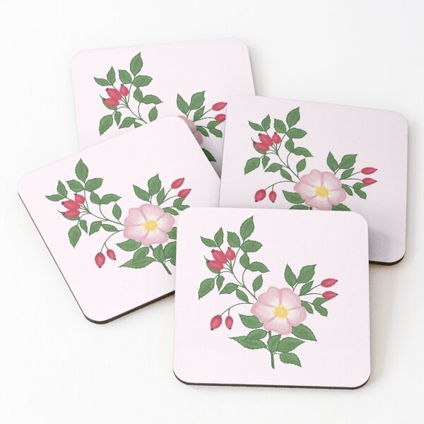 Item preview, Wild rose and rose hips designed and sold by Luaillustration.
