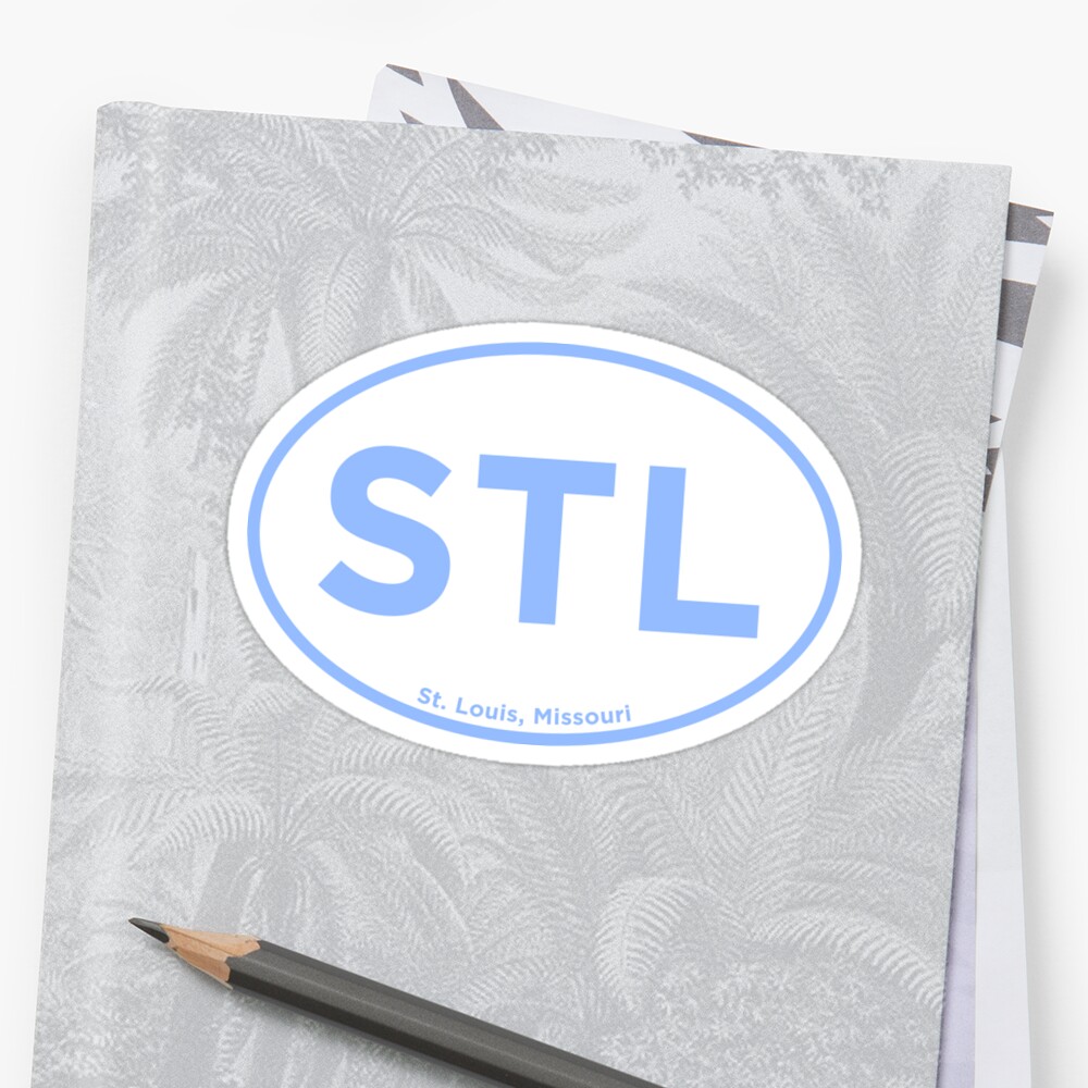 &quot;St. Louis Airport Code STL&quot; Sticker by laurajoy16 | Redbubble