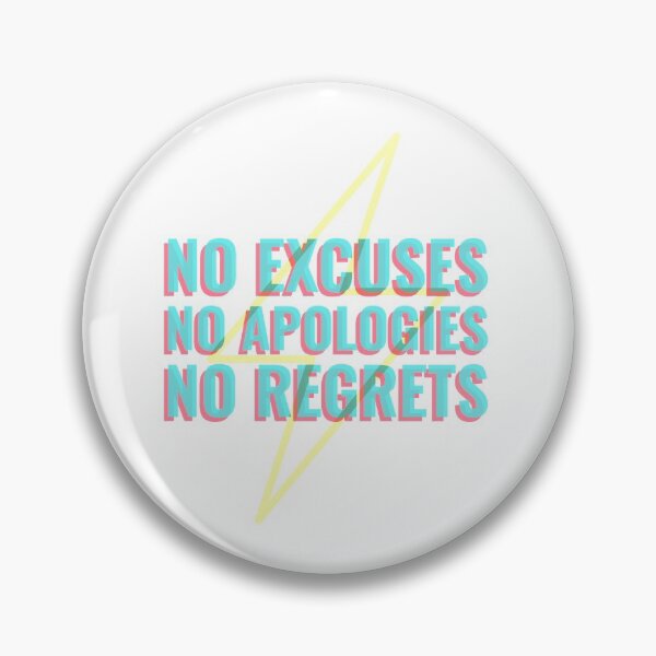 Item preview, No Excuses No Apologies No Regrets | Workout Quotes designed and sold by Orlandloo.