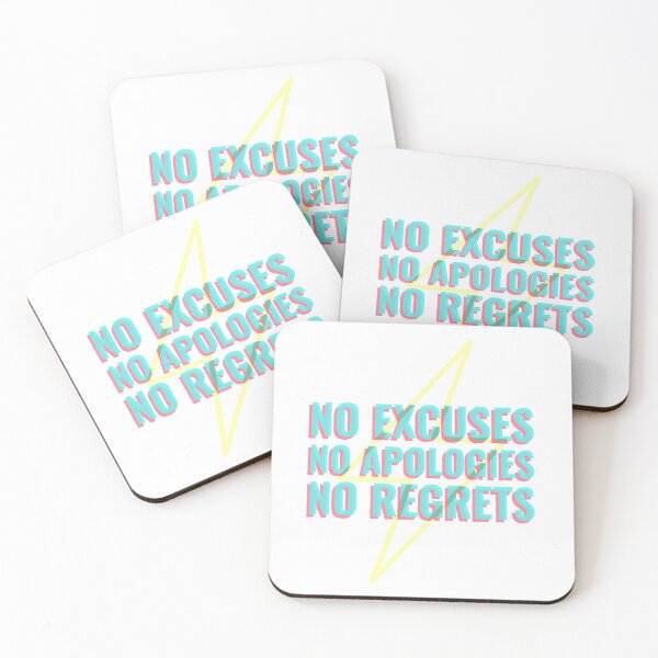 Item preview, No Excuses No Apologies No Regrets | Workout Quotes designed and sold by Orlandloo.