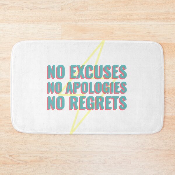 Item preview, No Excuses No Apologies No Regrets | Workout Quotes designed and sold by Orlandloo.