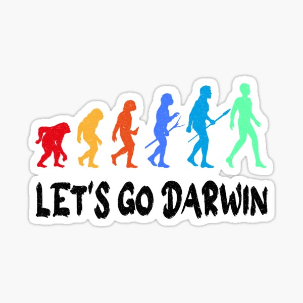 Item preview, Lustiges Let's Go Darwin Charles Darwin Zitat Evolution designed and sold by Wadia Hamda.