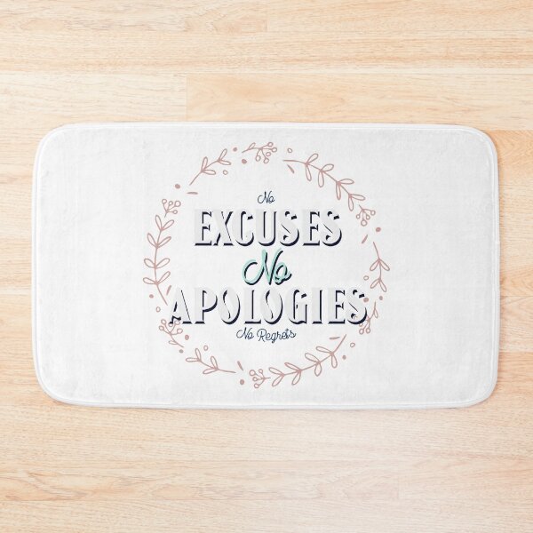 Item preview, No Excuses No Apologies No Regrets | Beautiful Flowers designed and sold by Orlandloo.