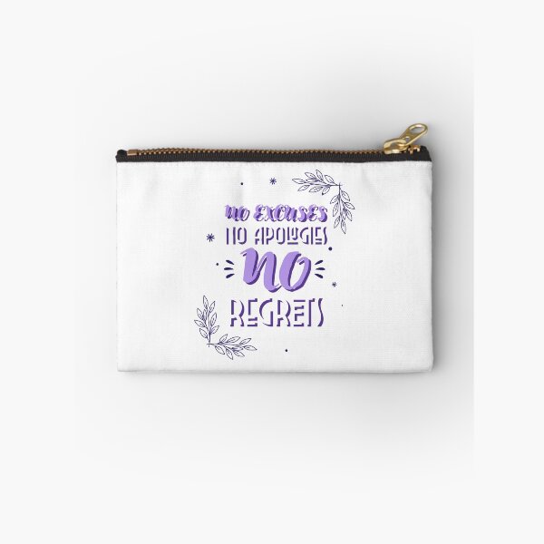 Item preview, No Excuses No Apologies No Regrets | Flowers Design Inspirational Quotes designed and sold by Orlandloo.