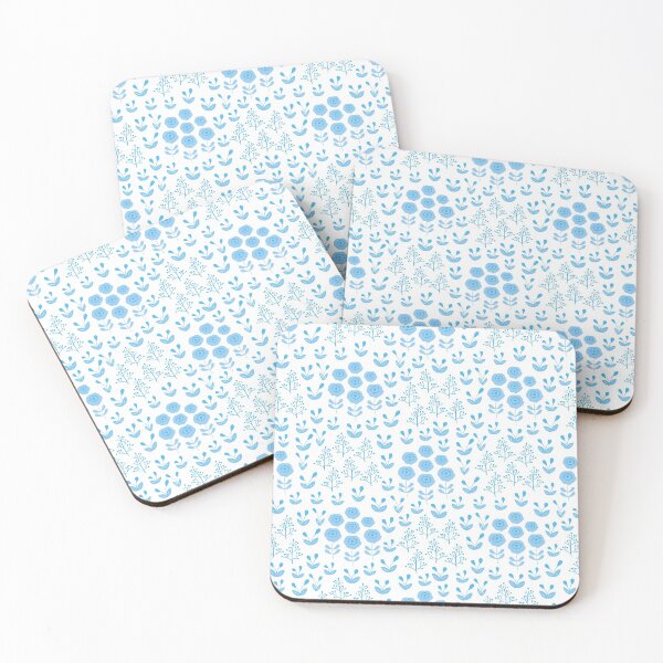 Item preview, Blue flowers pattern #7 designed and sold by GreekTavern1979.