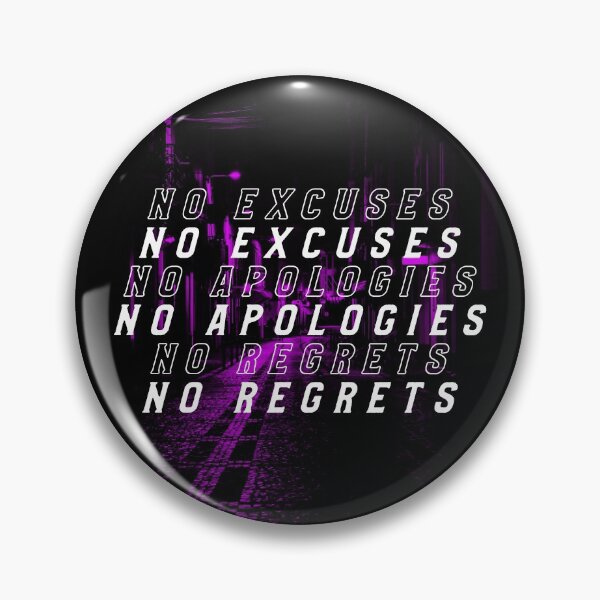Item preview, No Excuses No Apologies No Regrets designed and sold by Orlandloo.