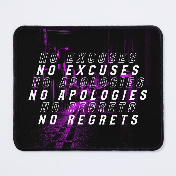 Item preview, No Excuses No Apologies No Regrets designed and sold by Orlandloo.