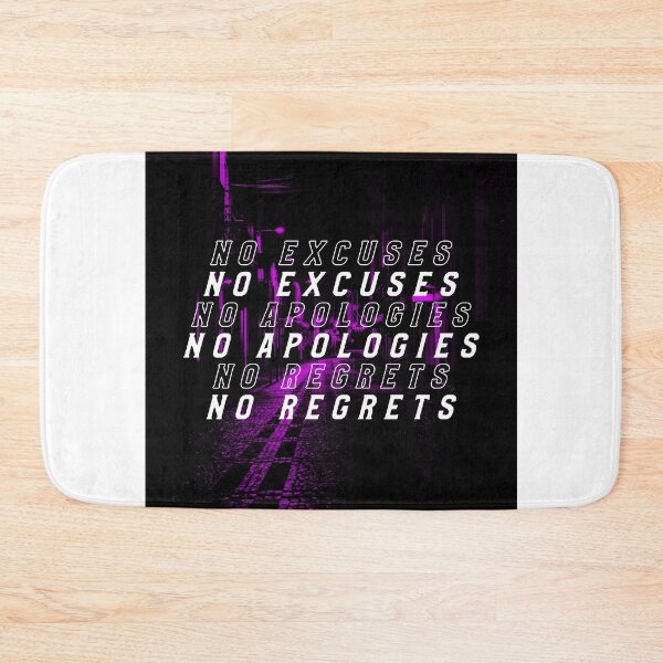 Item preview, No Excuses No Apologies No Regrets designed and sold by Orlandloo.